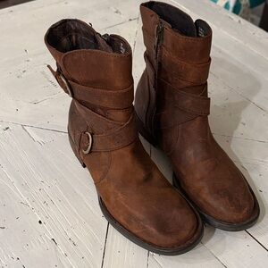 Born Rustic Brown Moto Boots